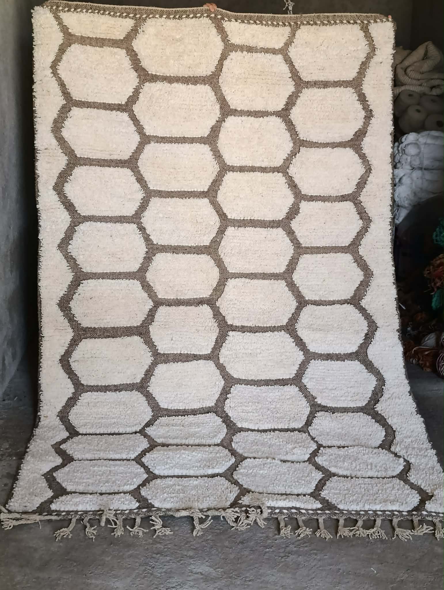 Cream Beni Ourain rug