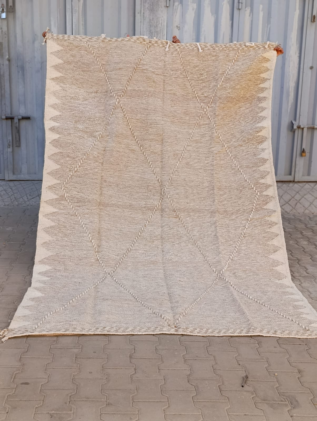 Soft cream Beni Ourain rug